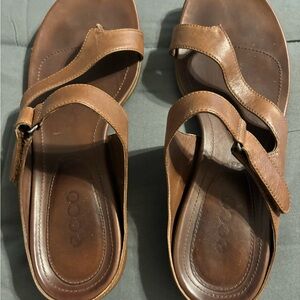 Ecco Rich Brown Leather Footwear